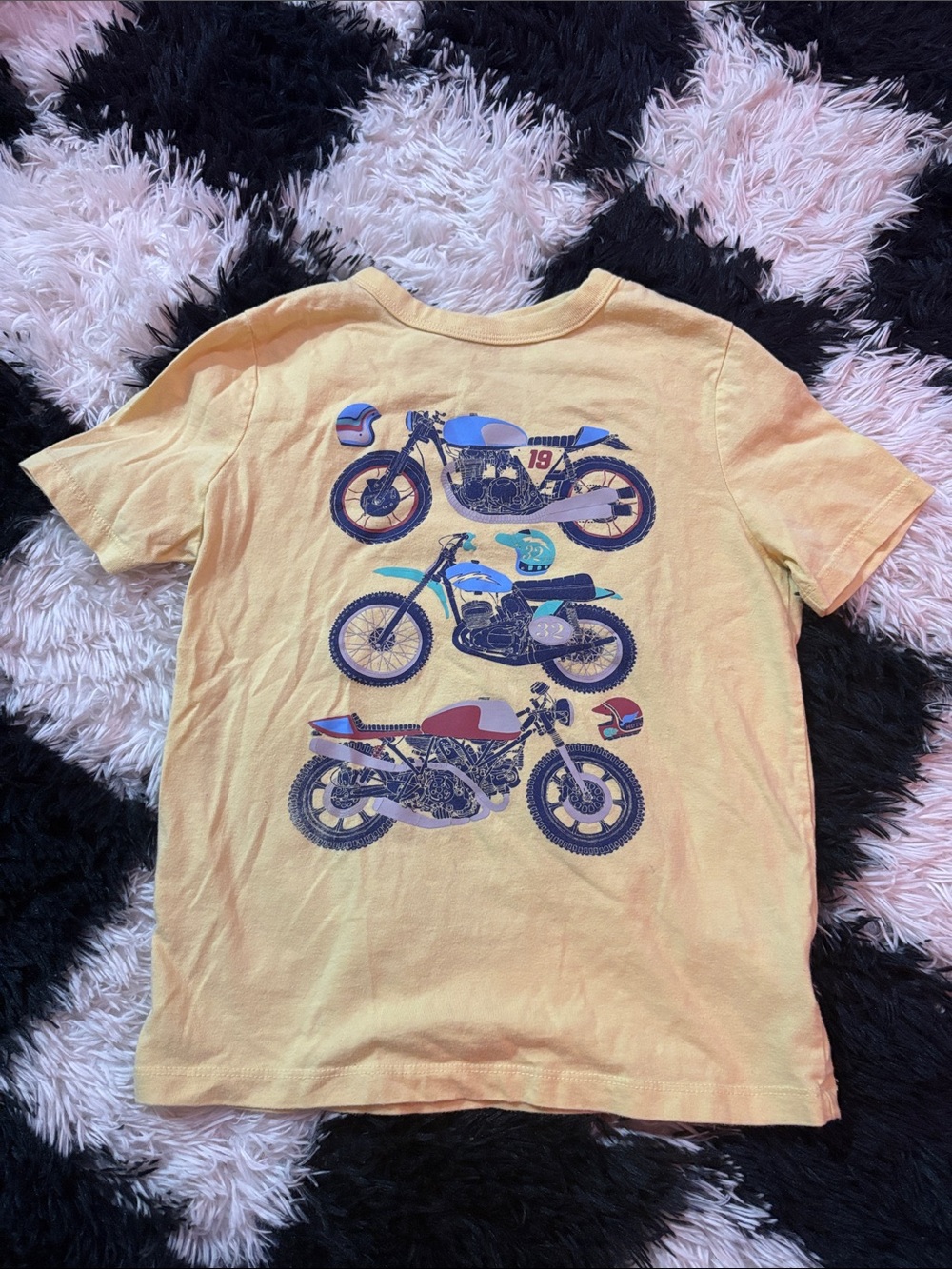 GAP Yellow Kids' Motorcycle Graphic Tee